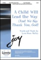 A Child Will Lead the Way Unison/Two-Part choral sheet music cover